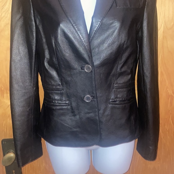 Ted Baker London Black Leather Jacket - Picture 3 of 9